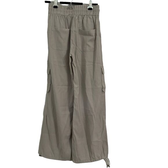 Forever 21 Women's Elastic Waist Wide Leg Parachute Cargo Pants, Size S - Picture 7 of 13